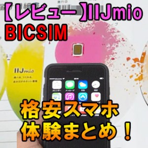 IIJ BICSIMレビュー　体験まとめ