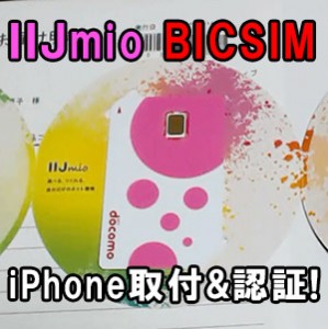 IIJmio BICSIM iPhone設定・認証編