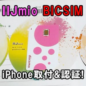 IIJmio BICSIM iPhone設定・認証編