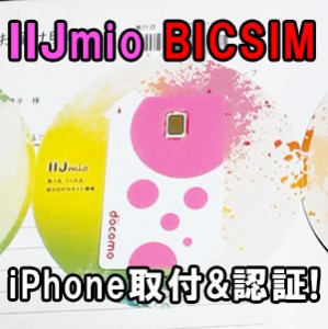 IIJmio BICSIM iPhone設定・認証編